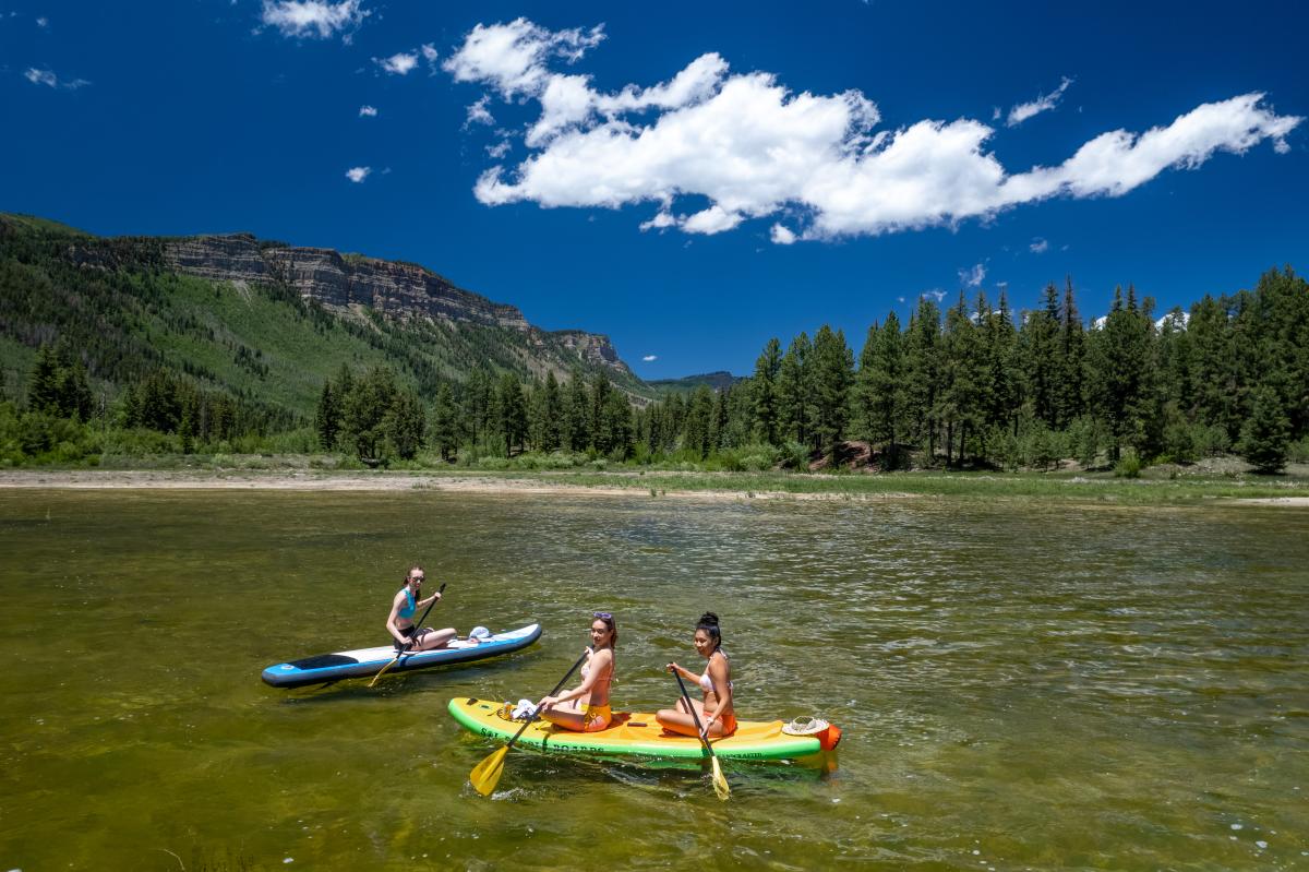 Stand Up Paddleboarding (SUP) at Haviland Lake During Spring