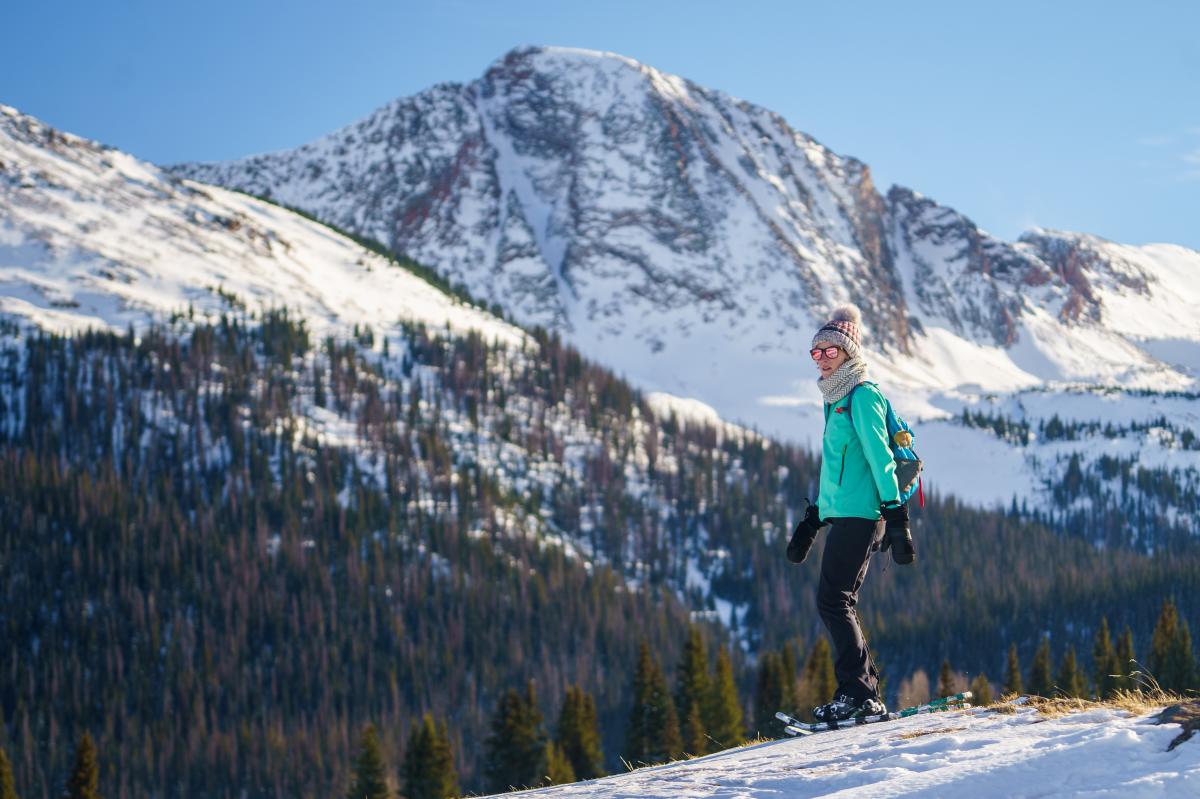 Snowshoeing on Little Molas Lake and Molas Pass During Winter