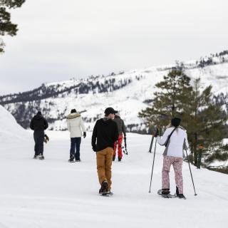 Snowshoeing at Vallecito Nordic Ski Club Area During Winter | Ben Brashear | Visit Durango