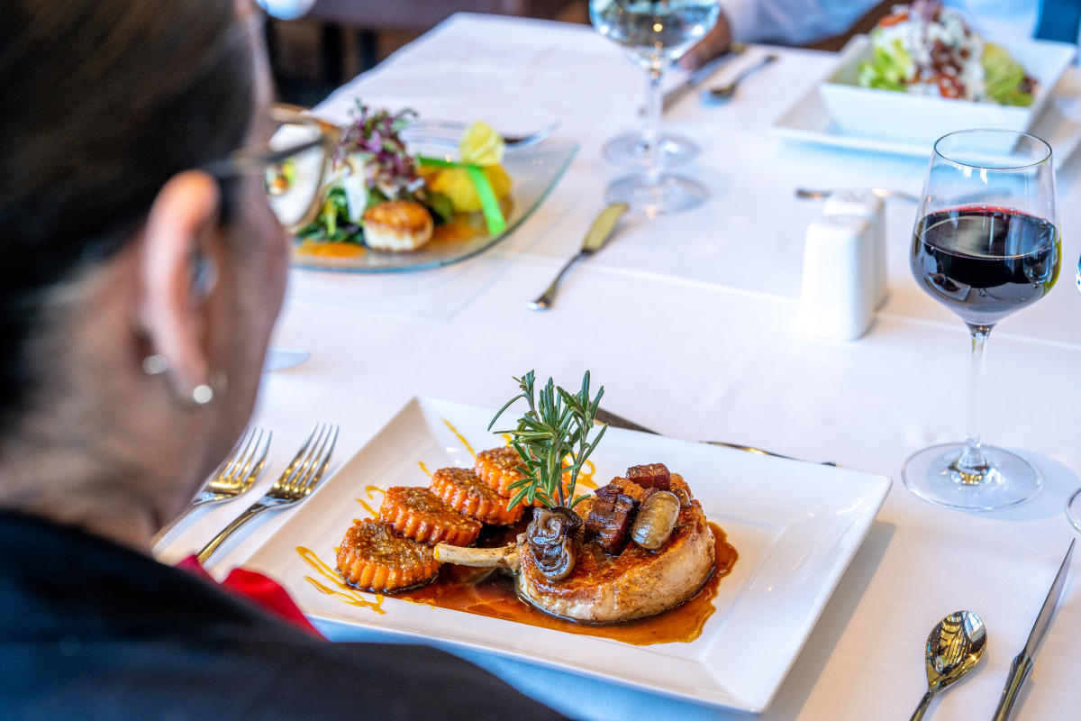 Dinner Plates at Seven Rivers Restaurant in the Sky Ute Casino Resort