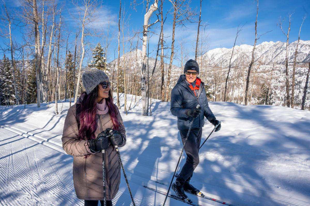 Cross Country Skiing at the Durango Nordic Center During Winter