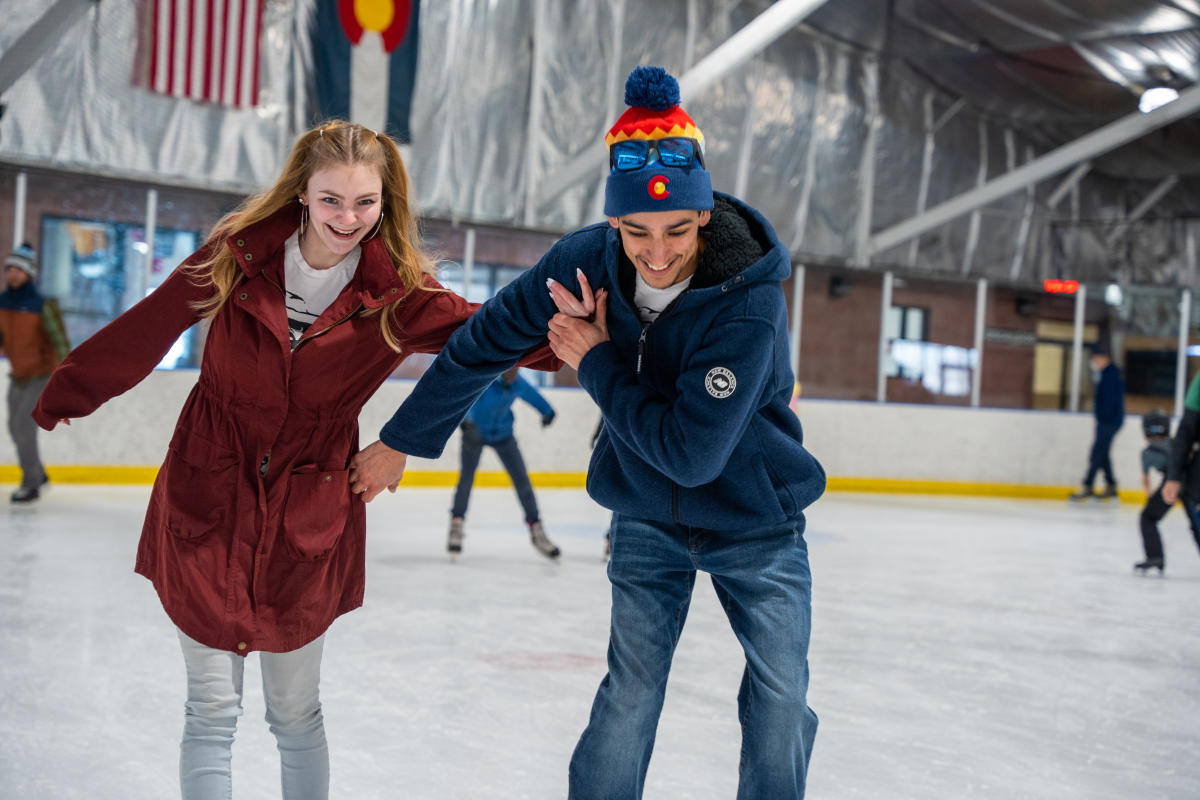 Ice Skating at Chapman Hill During Winter