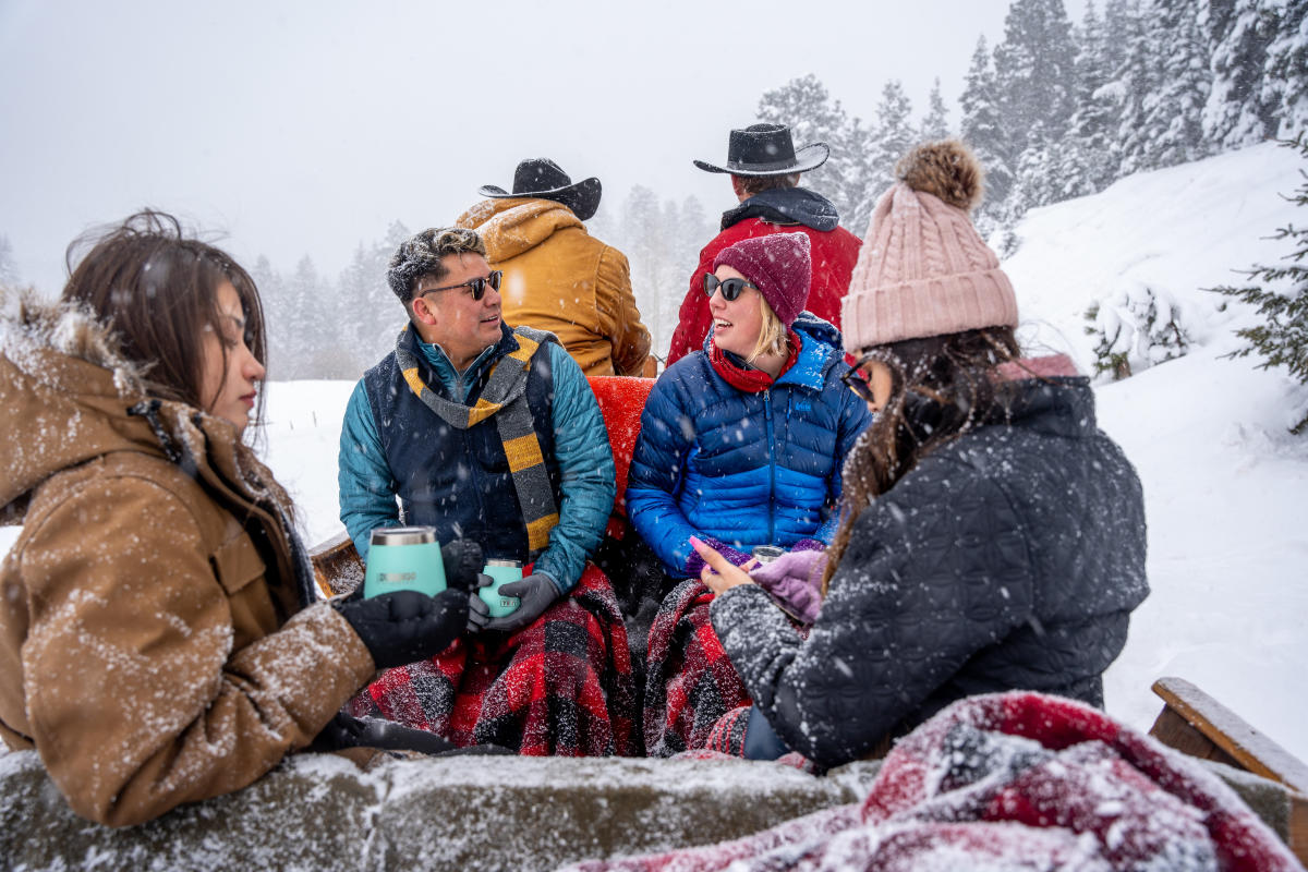 Sleigh Riding at Bears Ranch During the Winter