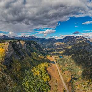 Needle Mountains During the Fall by Drone