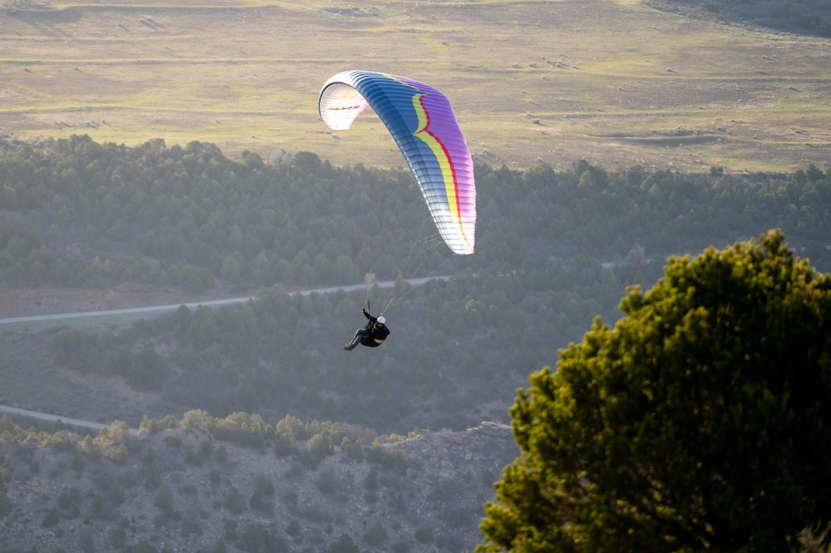 Paragliding Off Smelter Mountain During Spring