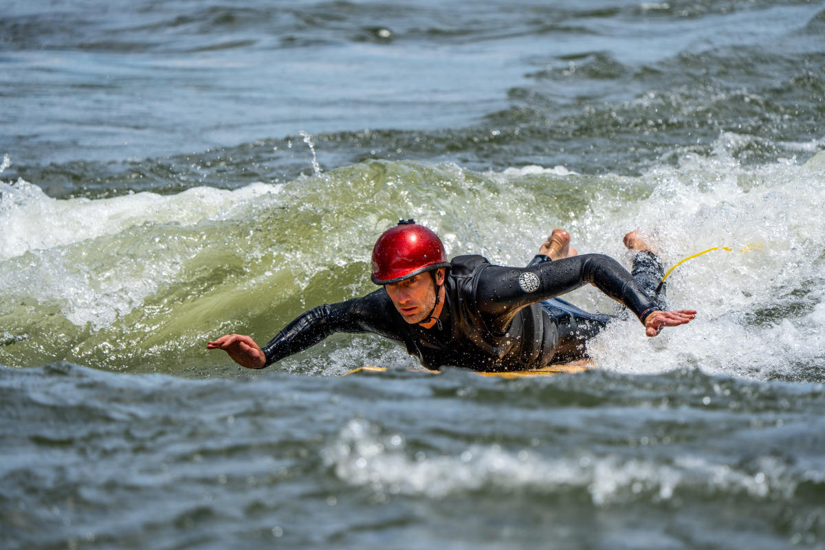 River Surfing During Animas River Days During Spring