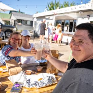 Shakes and Burgers at Famburger During Spring