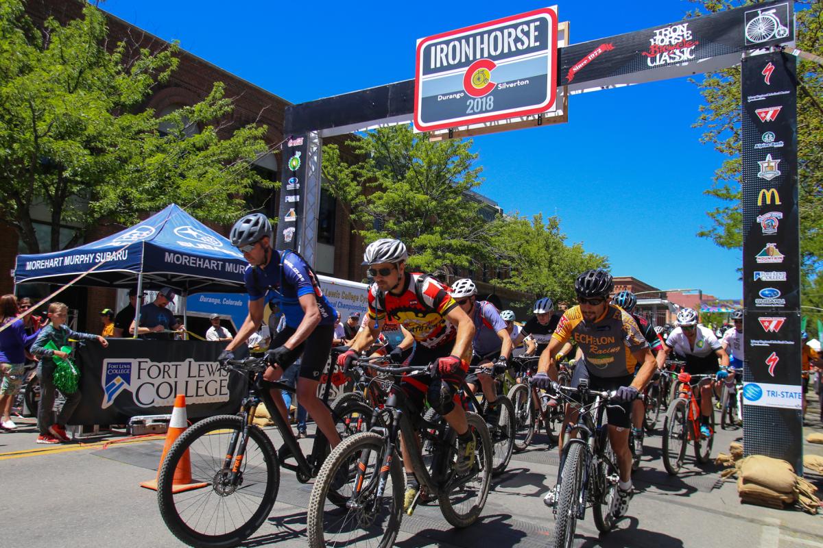 Starting line at Iron Horse Bicycle Classic