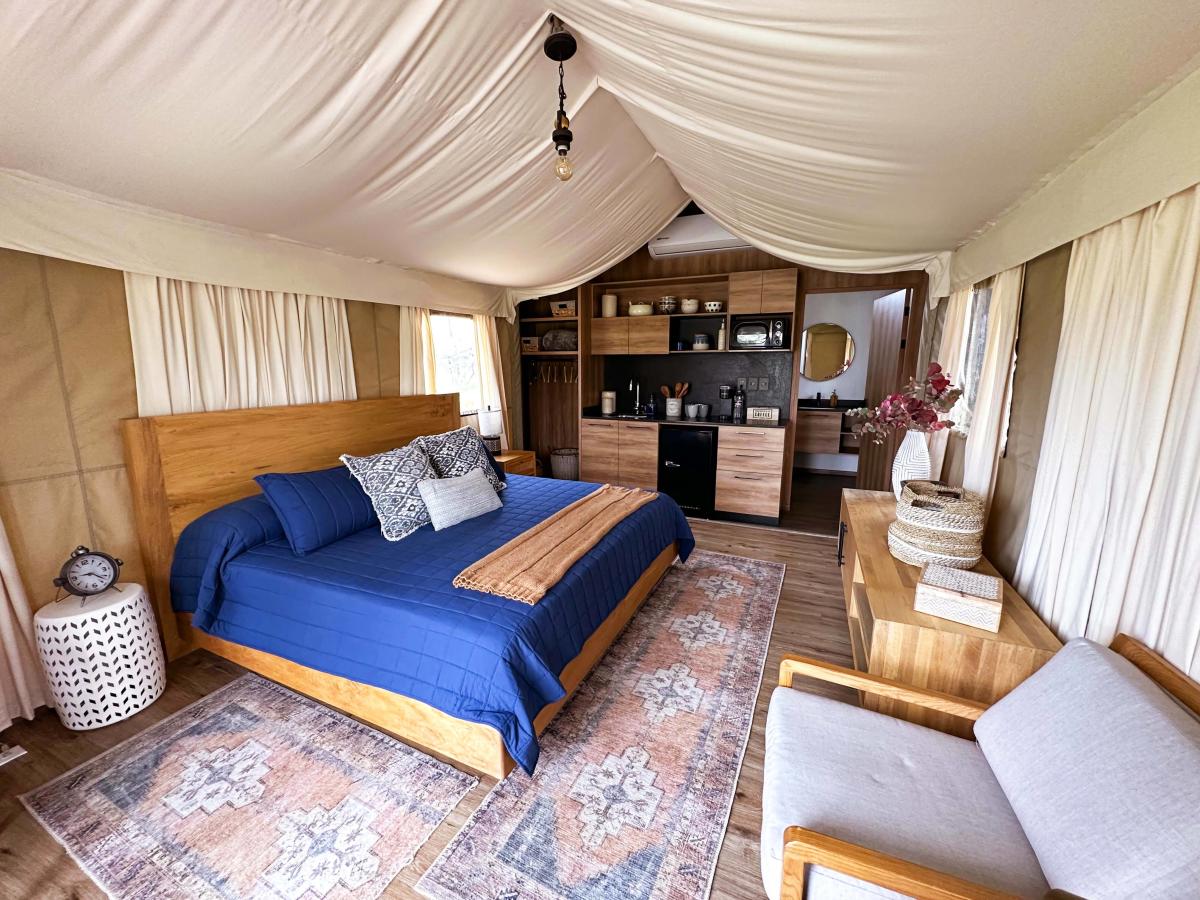 Interior of Outdoorsy Bayfield Glamping Sites