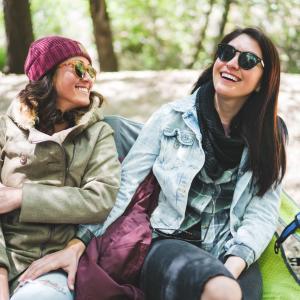 Lesbian Couple Camping in Durango, CO