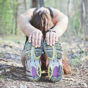 Stretching Before Hiking, Durango, CO