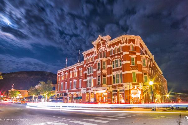 Downtown Durango at Night, Durango, CO