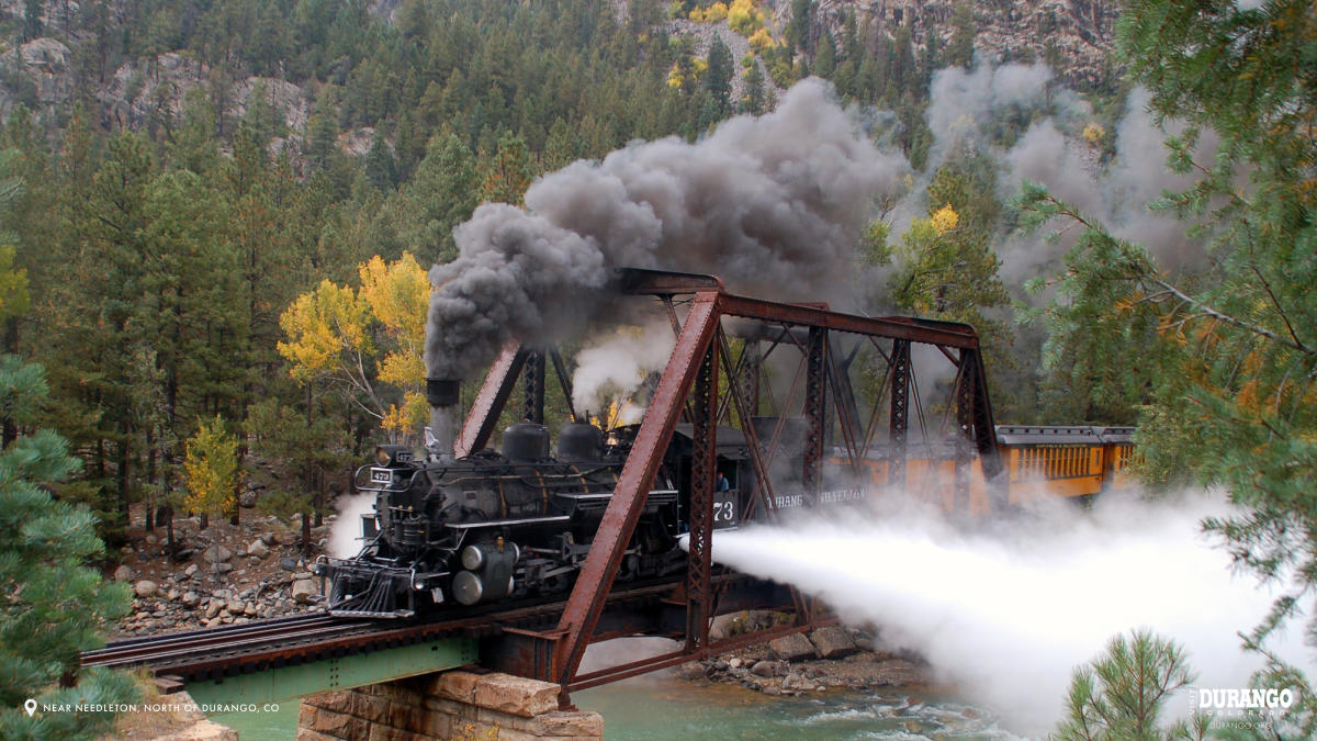 Durango Train Near Needleton, Durango, CO