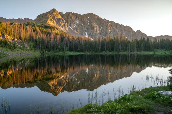 Sunrise of North Twilight Peak at Crater Lake