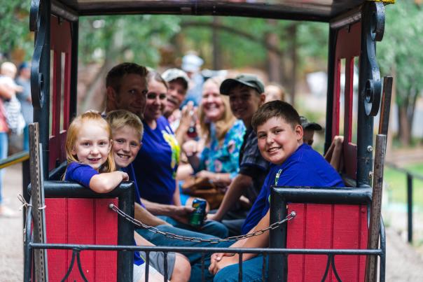 Family fun on the train