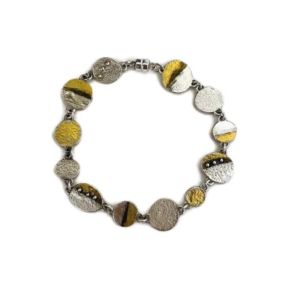 Gold and silver bracelet