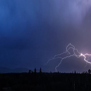 Lightning Near West Durango, Colorado
