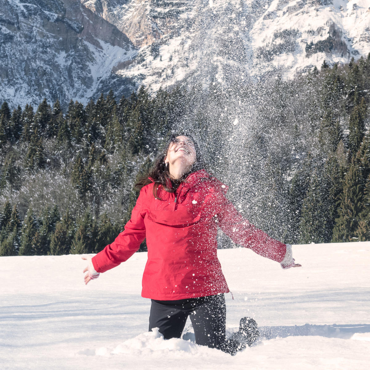 Snow Angel at Molas Pass Overlook