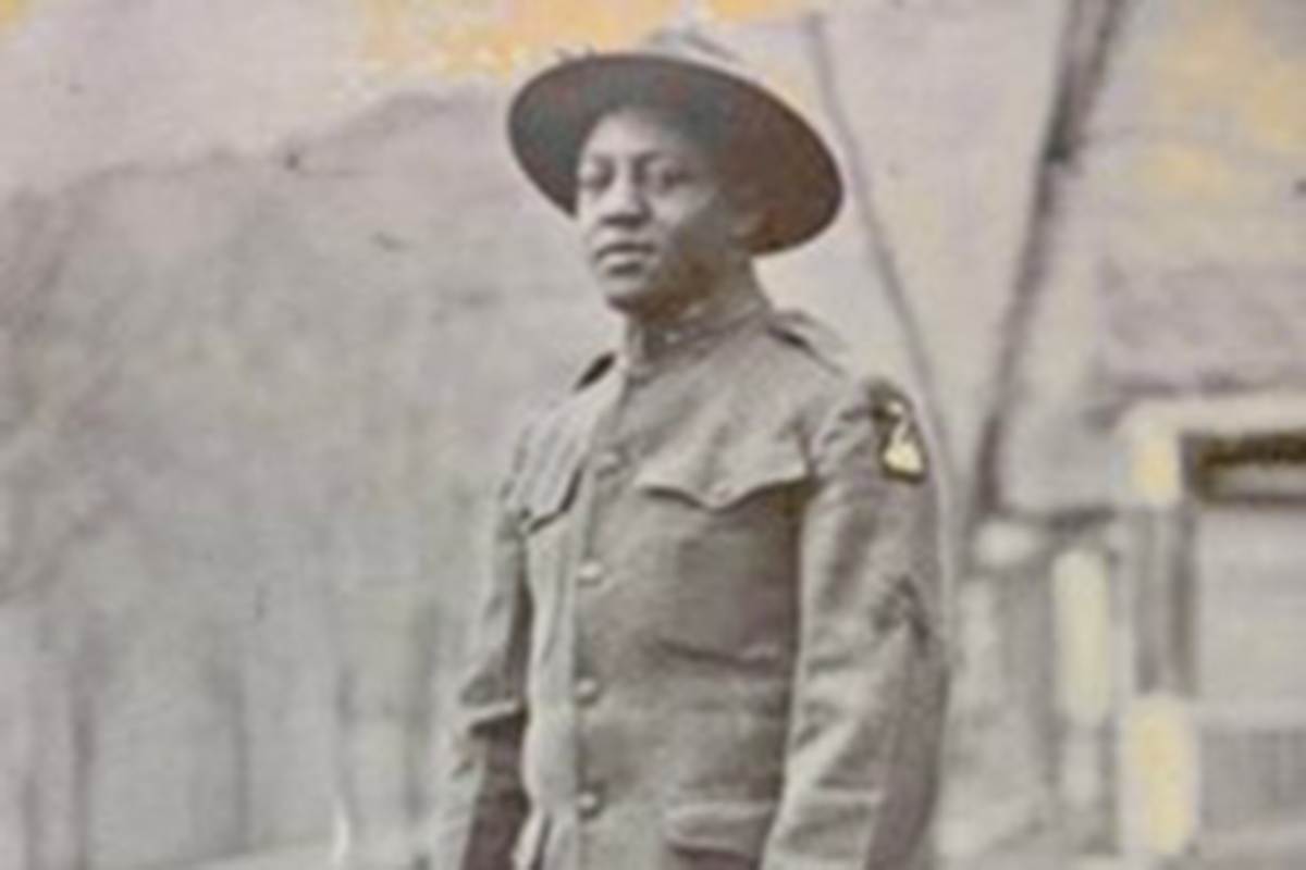 WWI Black Soldier in Durango, Colorado